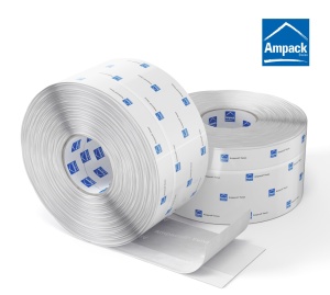 Ampacoll Fenax DS, 75mm x 25m - Bandă dublu adezivă de etanșare a ferestrelor și ușilor, interior/exterior, autoadezivă - Img 1