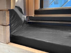 Ampacoll Sillskin black, bandă butilică, Ampack, 20 m x 200 mm x 1 mm, pentru glafuri și parapete - Img 4