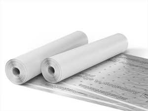 Ampatop A silver plus, 42 m², 120cm x 35m - Membrană difuză A2 necombustibilă pentru acoperiș și fațadă | Reflexie termică 98%