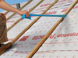 Ampatop Protecta plus, 75m², 150cm × 50m - Membrană de acoperiș 200 g/mp, cu benzi adezive integrate, pentru acoperisuri cu panta incepand cu 10 grade - Img 4