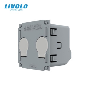 Modul Întrerupător Livolo, dublu tactil, contact uscat cu revenire, Generatia Noua
