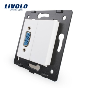 Modul Priză Livolo, simplă VGA mamă