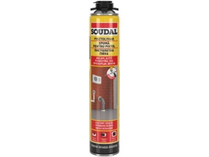 Spumă poliuretanică profesională pistol SOUDAL Soudafoam Yellow pentru uși și ferestre, 750 ml