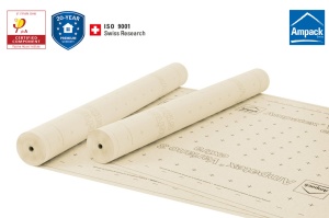 Ampatex Variano 3 extra, 25m² , 150cm x 16.67m - Membrană barieră de vapori variabilă, armată si etansă la aer, interior
