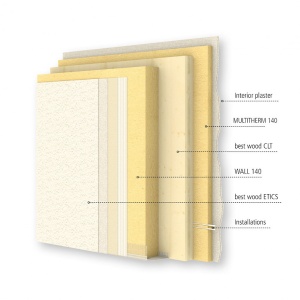 best wood WALL 180 N+F, 100mm, 580 x 1500 mm, placa rigida din fibra de lemn, pentru exterior, destinata constructiilor pe structura din lemn - Img 3
