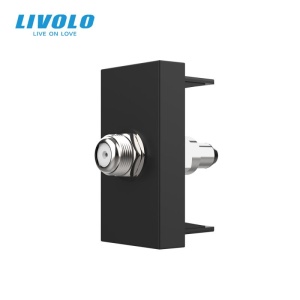 Modul priza Livolo, TV Satelit, 1M, negru