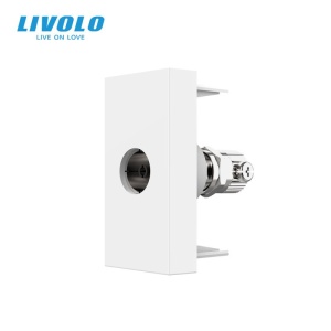 Modul priza Livolo, TV 1M, alb
