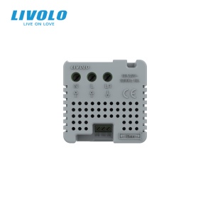 Modul termostat Livolo, pentru incalzire in pardoseala, Generatia noua, afisaj electronic, cu touch screen, negru - Img 2