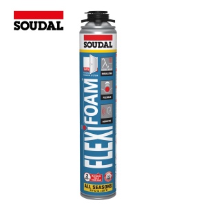Spumă poliuretanică de montaj pentru pistol, elastică, 750ml, Flexifoam - SOUDAL - Img 1