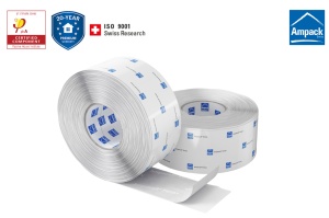 Ampacoll Fenax, 75mm x 25m - Bandă de etanșare a ferestrelor și ușilor, interior/exterior, autoadezivă