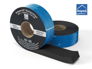 Ampacoll Komprimax M, 80/10-20mm - 73 x 6m - Bandă multifuncțională precomprimată