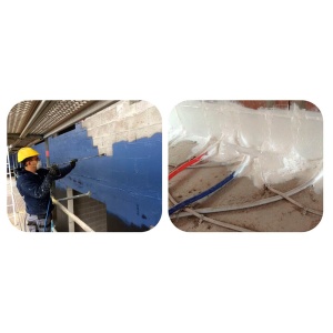 Blowerproof Liquid Spray 11,4 kg – Membrană lichidă albă certificată pentru etanșare la aer și protecție radon - Img 2