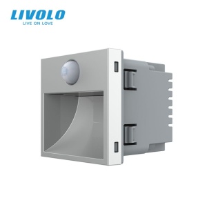 Modul lampa de orientare scara, cu senzor miscare, gri