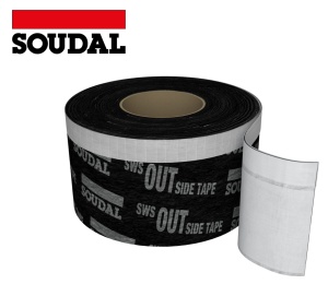 SOUDAL SWS Extra, 100mm x 30m - Banda de etansare ferestre si usi, exterior - Img 1