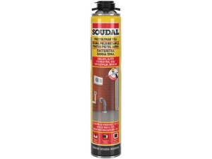 Spumă poliuretanică profesională de iarnă pistol SOUDAL Soudafoam Yellow -10°C pentru uși și ferestre, 750 ml
