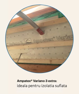 Ampatex Variano 3 extra, 25m² , 150cm x 16.67m - Membrană barieră de vapori variabilă, armată si etansă la aer, interior - Img 5