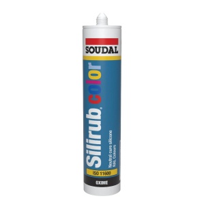 Etansant Soudal siliconic gri antracit, Silirub Color, interior / exterior, 300 ml