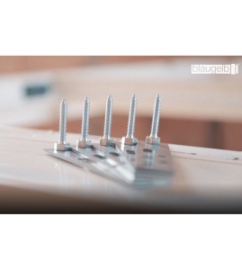 Ancora metalica 150/90 mm, pentru montaj ferestre si usi, cu surub de ajustare - Img 6