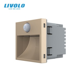 Modul lampa de orientare scara, cu senzor miscare, auriu