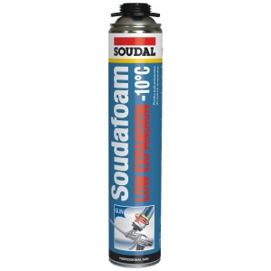 Spumă poliuretanică profesională de iarnă cu expandare redusă pistol SOUDAL Soudafoam Low Expansion -10°C, 750 ml