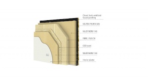 best wood MULTITHERM 140 margine dreaptă, 120mm, 600 x 2000 mm, placă rigidă din fibră de lemn, pentru pereți și acoperișuri - Img 2