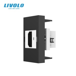 Modul priza Livolo, HDMI 1M, negru