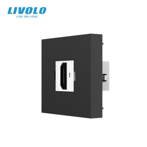 Modul priza Livolo, HDMI 2M, negru