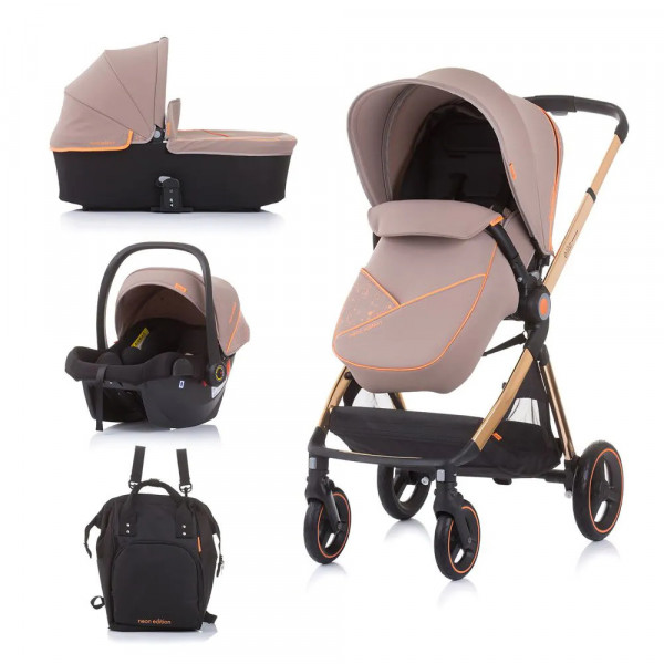 Бебешка количка Chipolino Elite 3в1 хумус Мострена