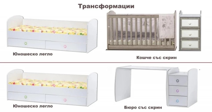 Бебешка кошара Лейди антик+бял - Img 2