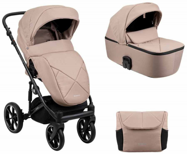 Бебешка количка Kikka Boo Amani 3в1 Beige Мострена