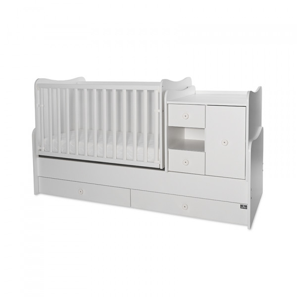 Бебешка кошара Lorelli MiniMAX 190/72 цвят бяло