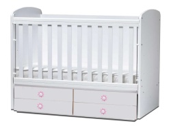 Бебешка кошара Деси 60/120 бяла