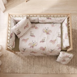 Бебешки спален комплект Бамби със зелено Ластик Цип Comfort Line - Img 3