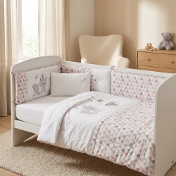 Бебешки спален комплект Бродерия Индианец розов Ластик Цип Comfort Line - Img 4