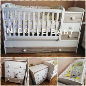 БЕБЕШКО ОБЗАВЕЖДАНЕ С КОШАРА НИА БЯЛ+СЕВЕРЕН ДЪБ И СКРИН ЗАЙЧЕ БЯЛ+СЕВЕРЕН ДЪБ