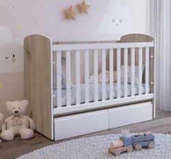 Кошара Бамби 60/120 скандинавски дъб+бял