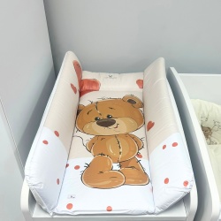 Мека подложка за повиване 50х70 Teddy bear - Img 3