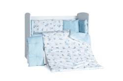 Бебешки спален комплект ЗОО БУКВИ СИНИ Ластик Цип Comfort Line