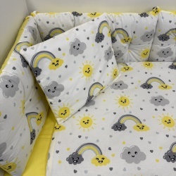 Бебешки спален комплект Слънчева Дъга - Img 1