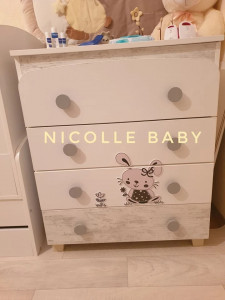 СКРИН ЛИВИО С АПЛИКАЦИЯ ЗАЙЧЕ БЯЛ+АНТИК