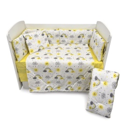 Бебешки спален комплект Слънчева Дъга - Img 1