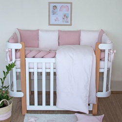 Бебешки спален комплект VERES LUMINA BABY LUX Розово - Img 5
