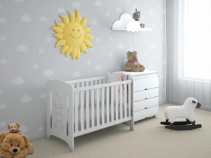 БЕБЕШКО ОБЗАВЕЖДАНЕ С КОШАРКА АБРА ОТ МДФ И СКРИН МДФ