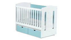 Кошара от МДФ Redo 60/120 бял+син - Img 1