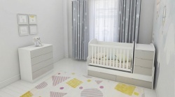 БЕБЕШКА КОШАРА СЪНИ и СКРИН СЪНИ цвят Бял+Кашмир