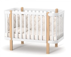 Бебешка кошара Монако ЧИСТО БЯЛО + Колелца - Img 8