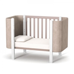Бебешка кошара Монако VELOUR КАПУЧИНО - БЯЛ - Img 5