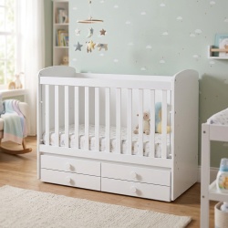 Бебешка кошара Деси 60/120 бяла - Img 2