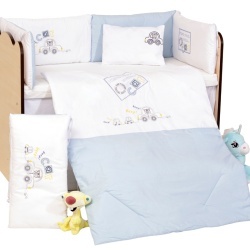 Бебешки спален комплект Бродерия Кола Ластик Цип Comfort Line - Img 2