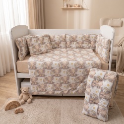 Бебешки спален комплект Моето Слонче Ластик Цип Comfort Line